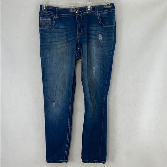 Lane Bryant skinny jeans with sequin pockets - Picture 1 of 10